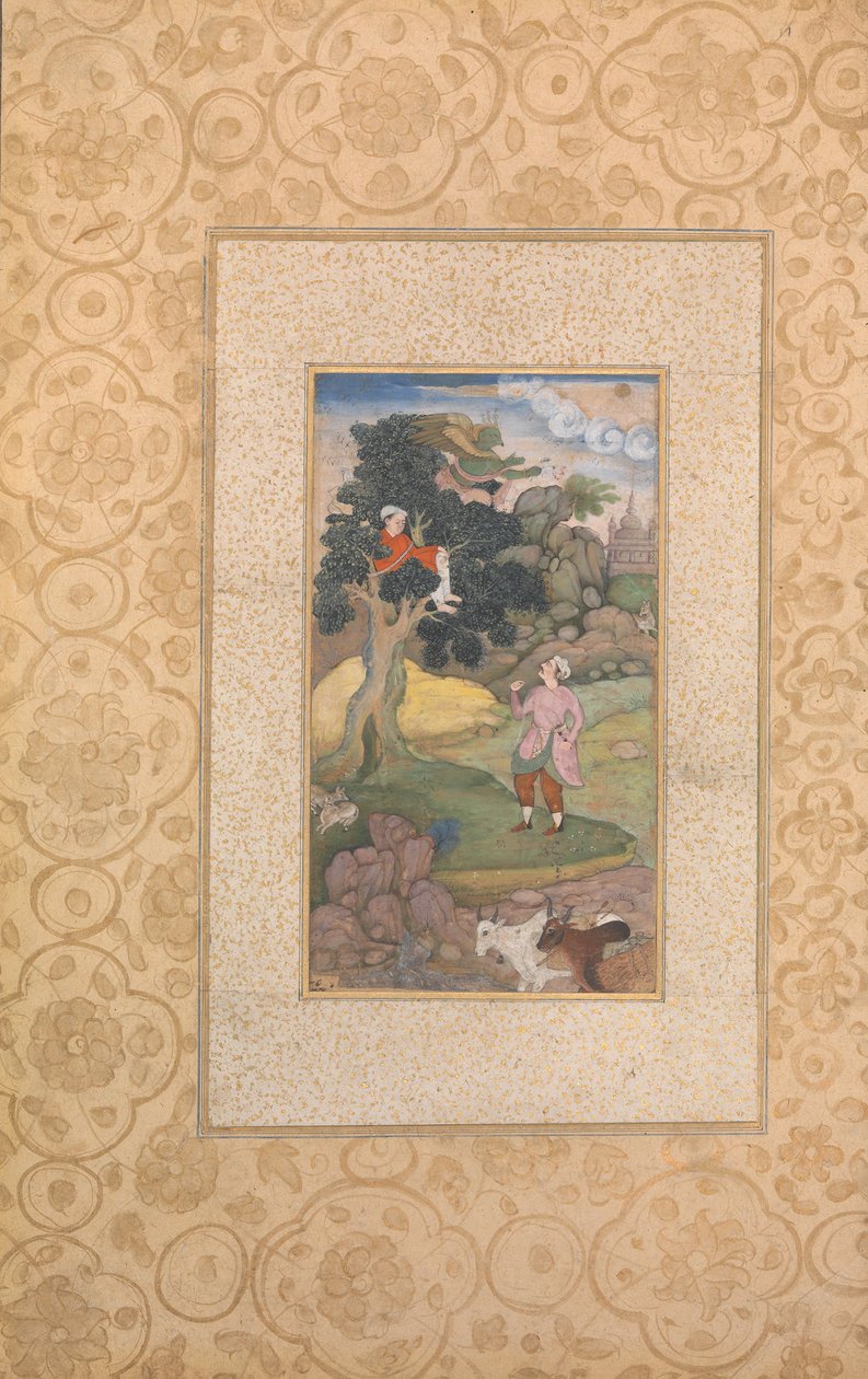 Folio aus dem Kathasaritsagara, ca. 1590 von Unbekannt