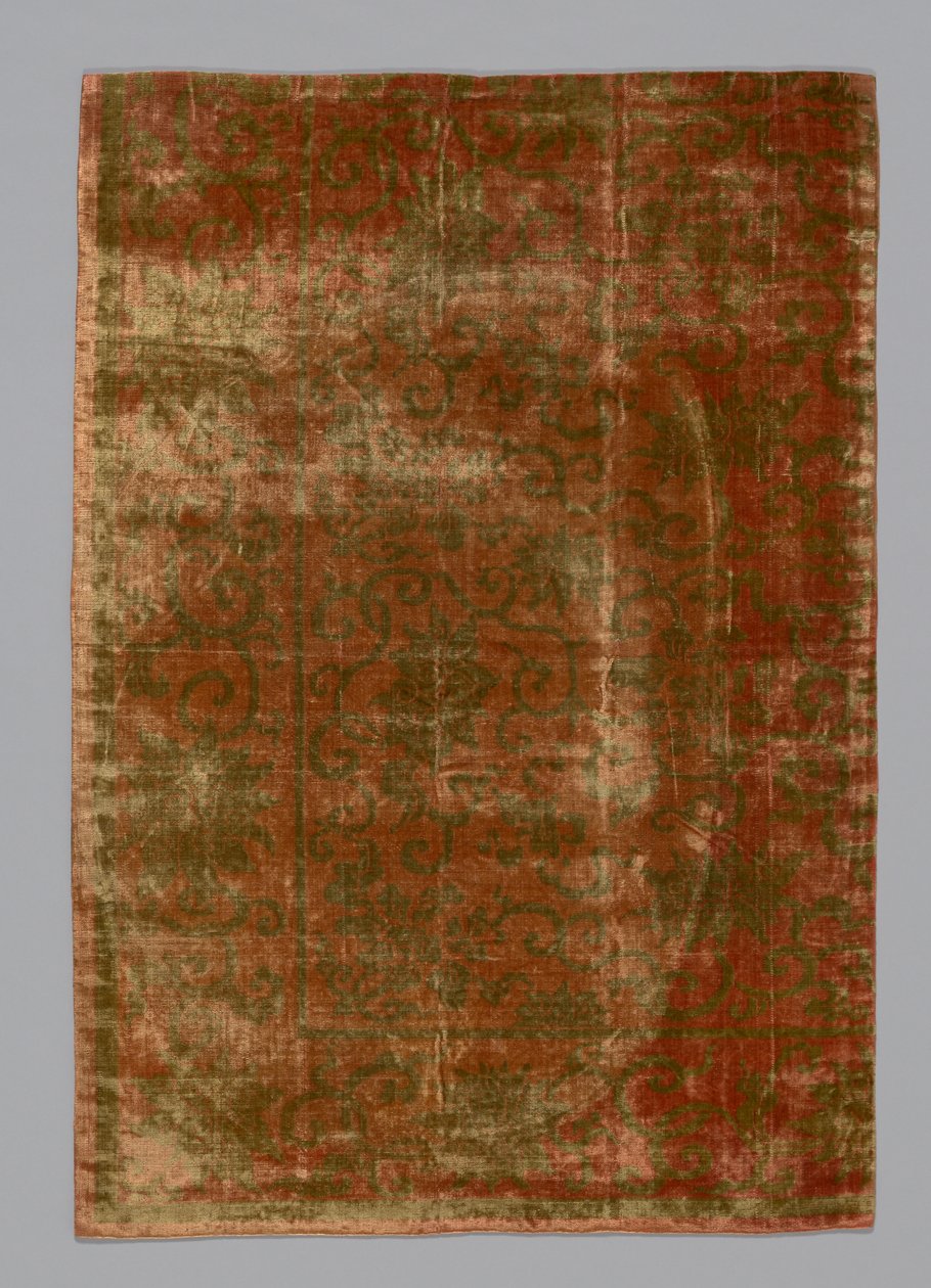 Fragment eines Möbelstoffs, China, Qing-Dynastie 1644-1911, 1775-1850 von Unbekannt