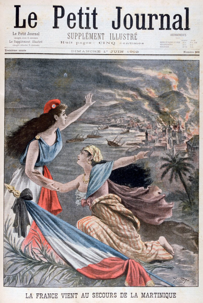 Frankreich unterstützt Martinique, 1902 von Unbekannt