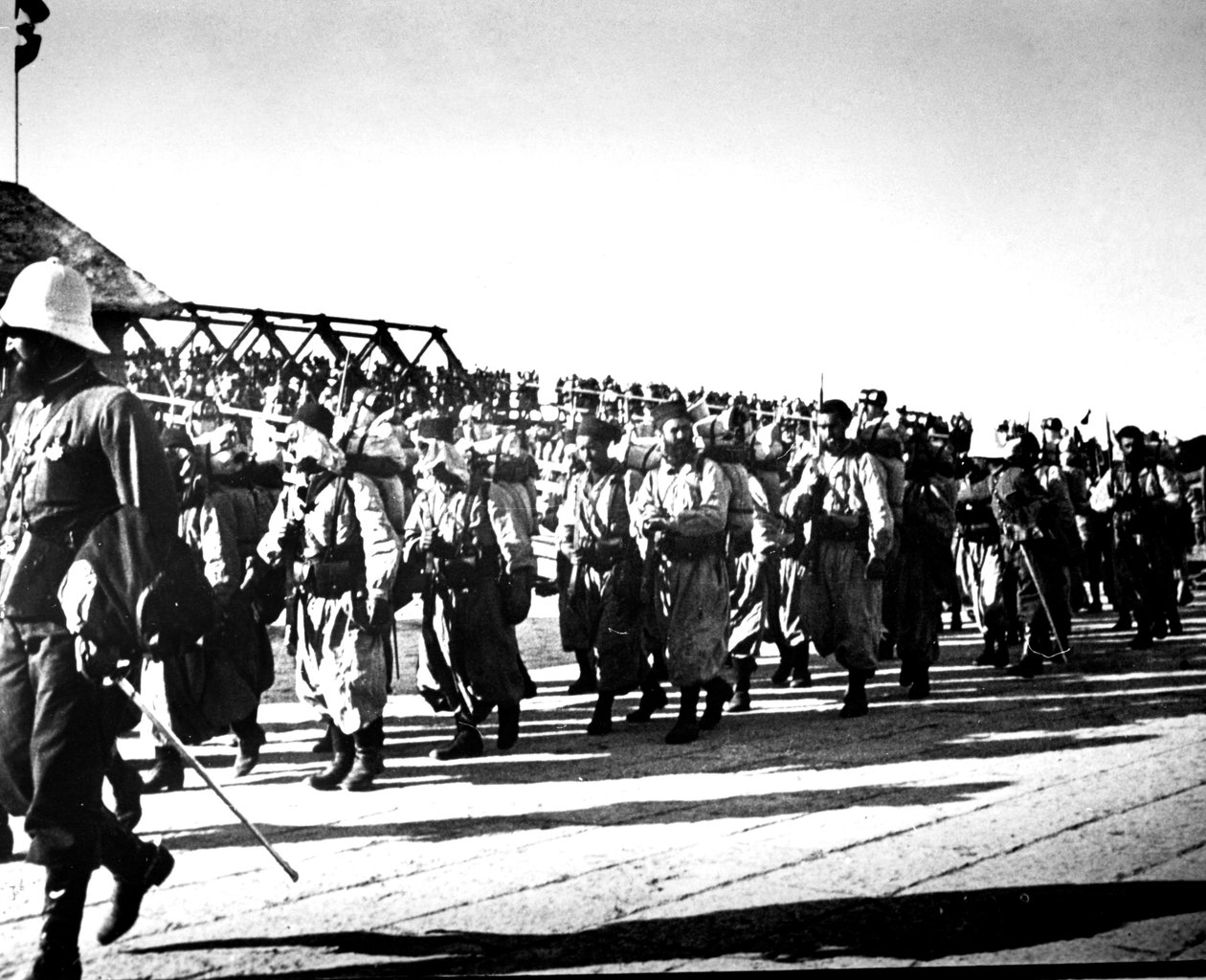 Französische Truppen, Tientsin, China, 1900 von Unbekannt