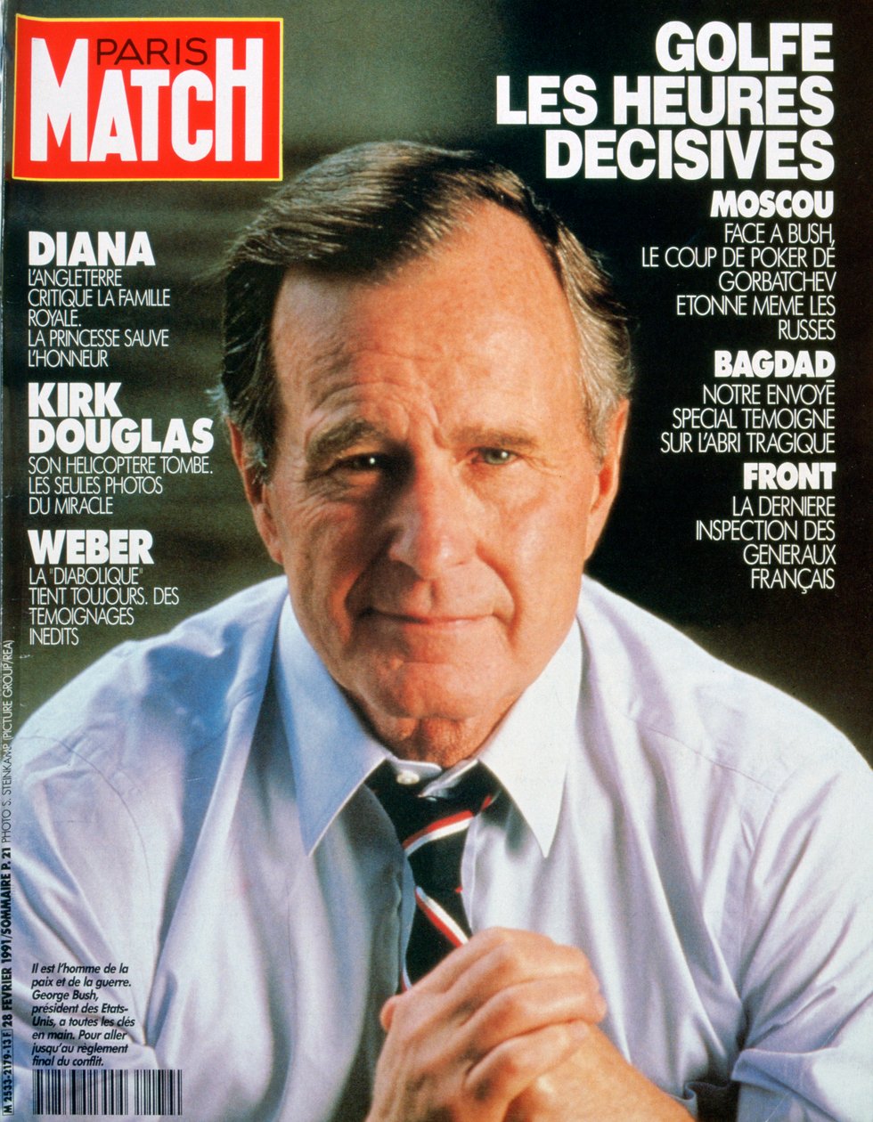 Titelseite von Paris Match, Februar 1991 von Unbekannt