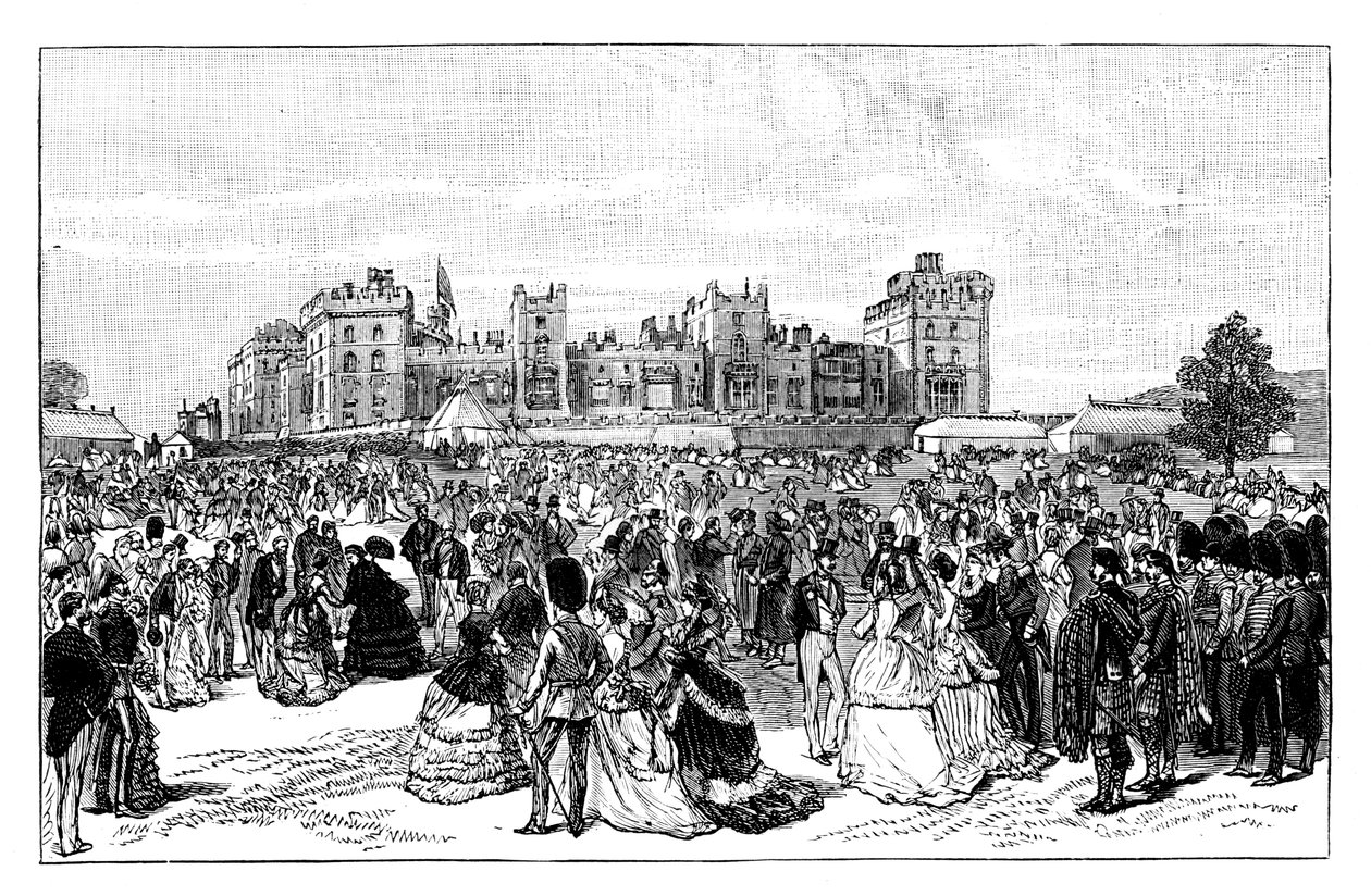 Gartenparty im Windsor Castle, 19. Jahrhundert von Unbekannt