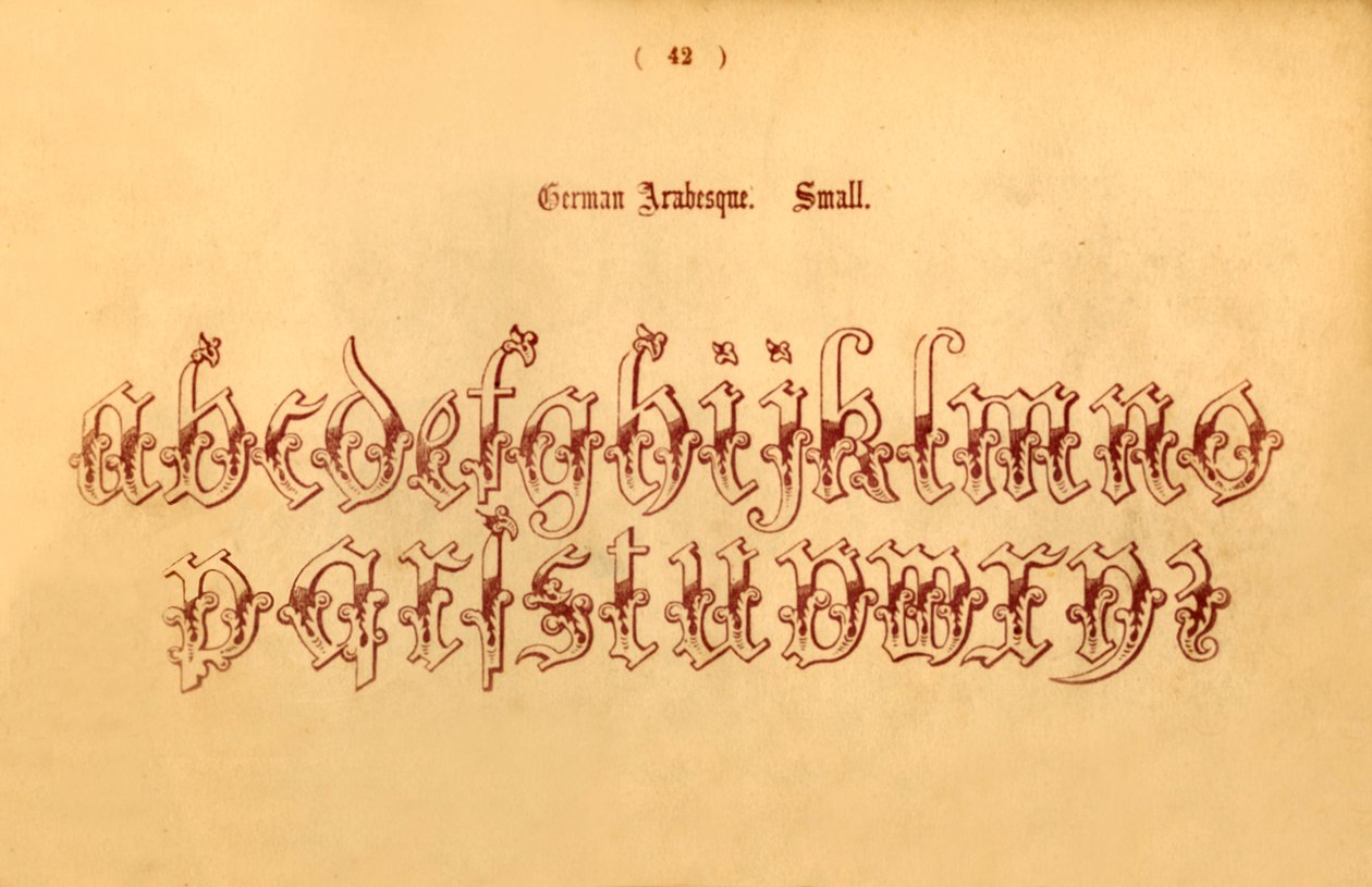 Deutsche Arabeske. Klein, 1862 von Unbekannt