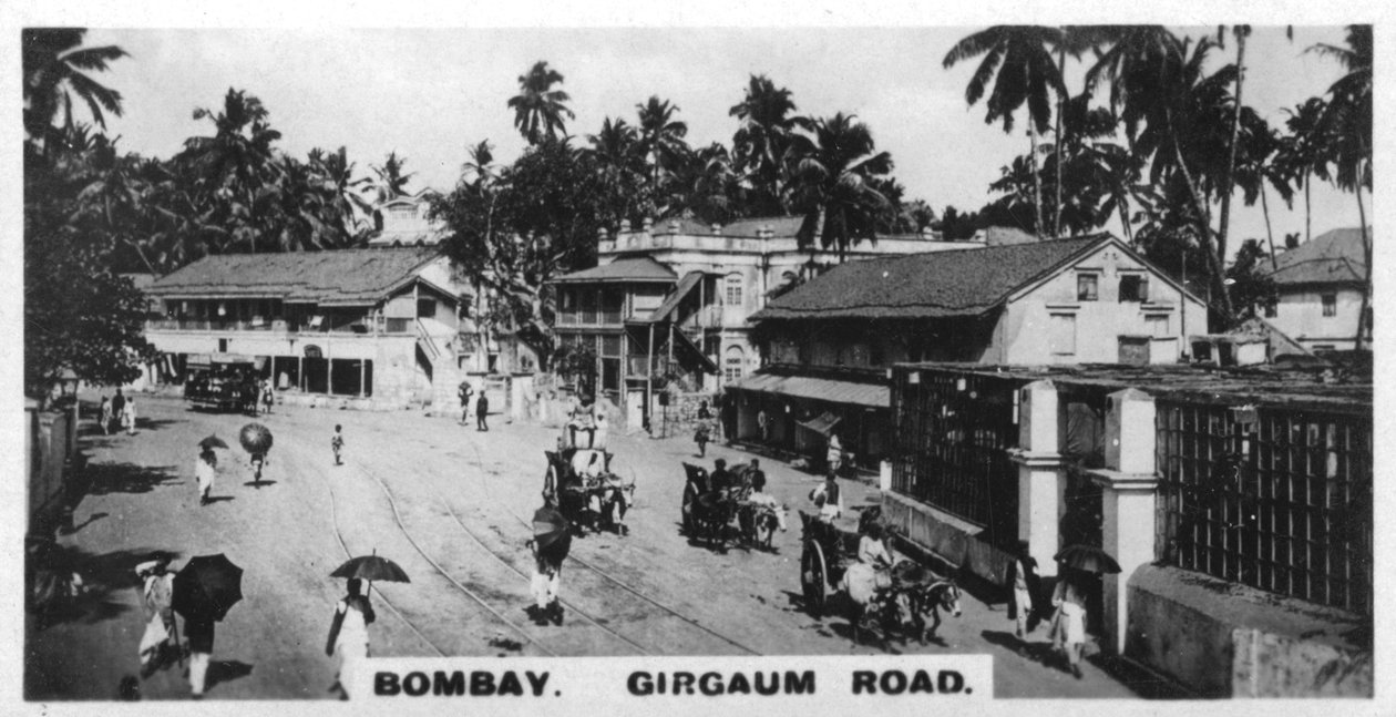 Girgaum Road, Bombay, Indien von Unbekannt