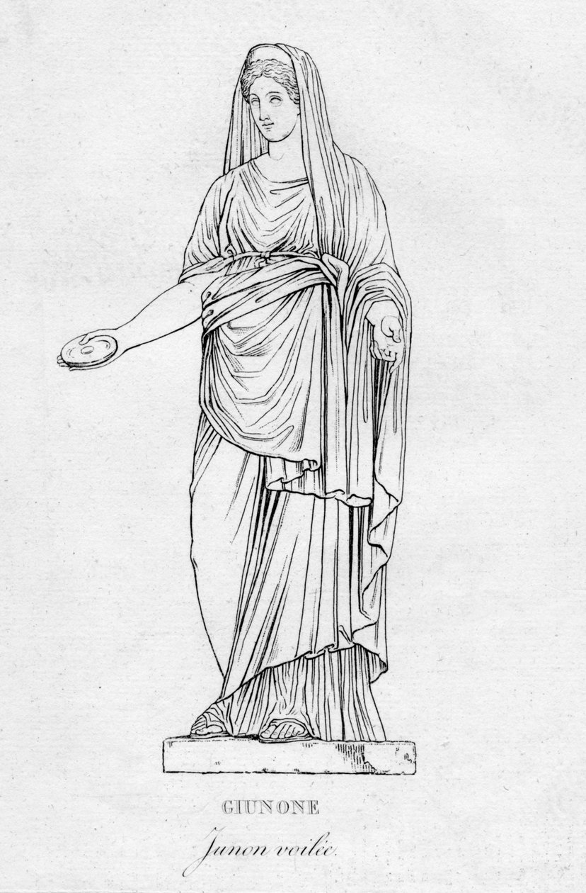 Giunone Junon verschleiert, ca. 1850 von Unbekannt