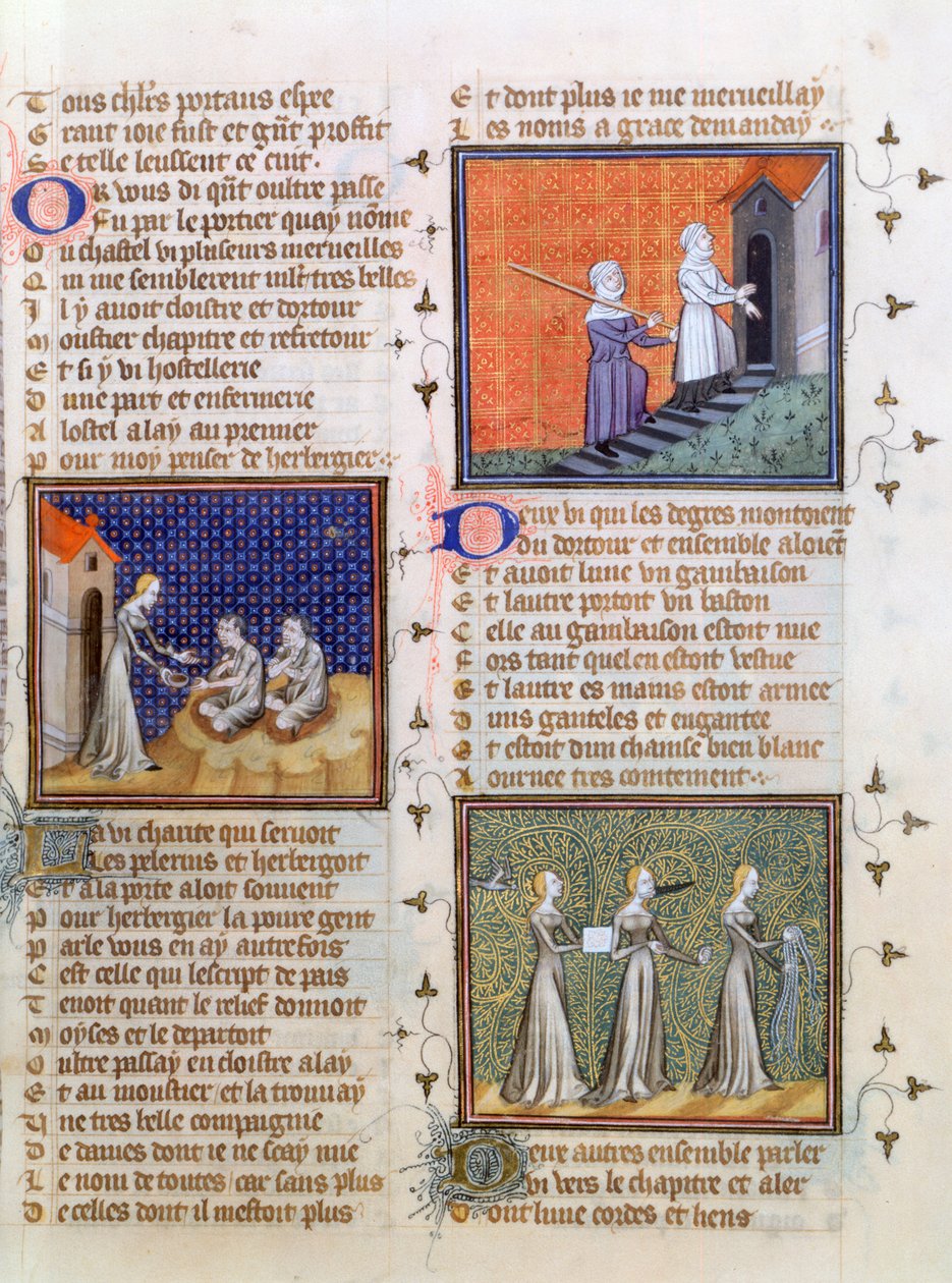 Almosen geben, 1393 von Unbekannt