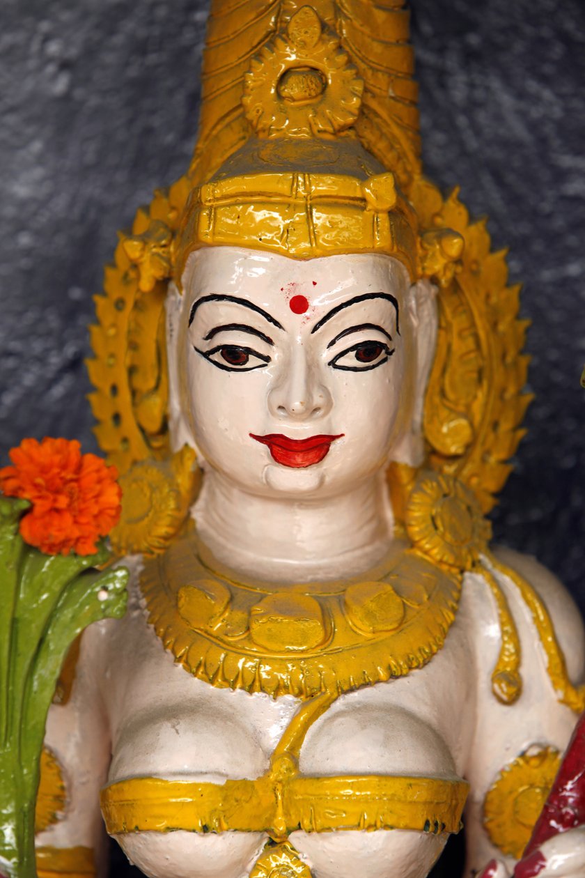 Göttinnenstatue in einem Tempel in Haridwar, Indien von Unbekannt