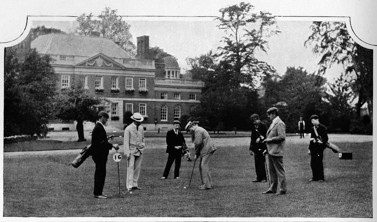 Golf im Ranelagh Club, London, ca. 1903 von Unbekannt