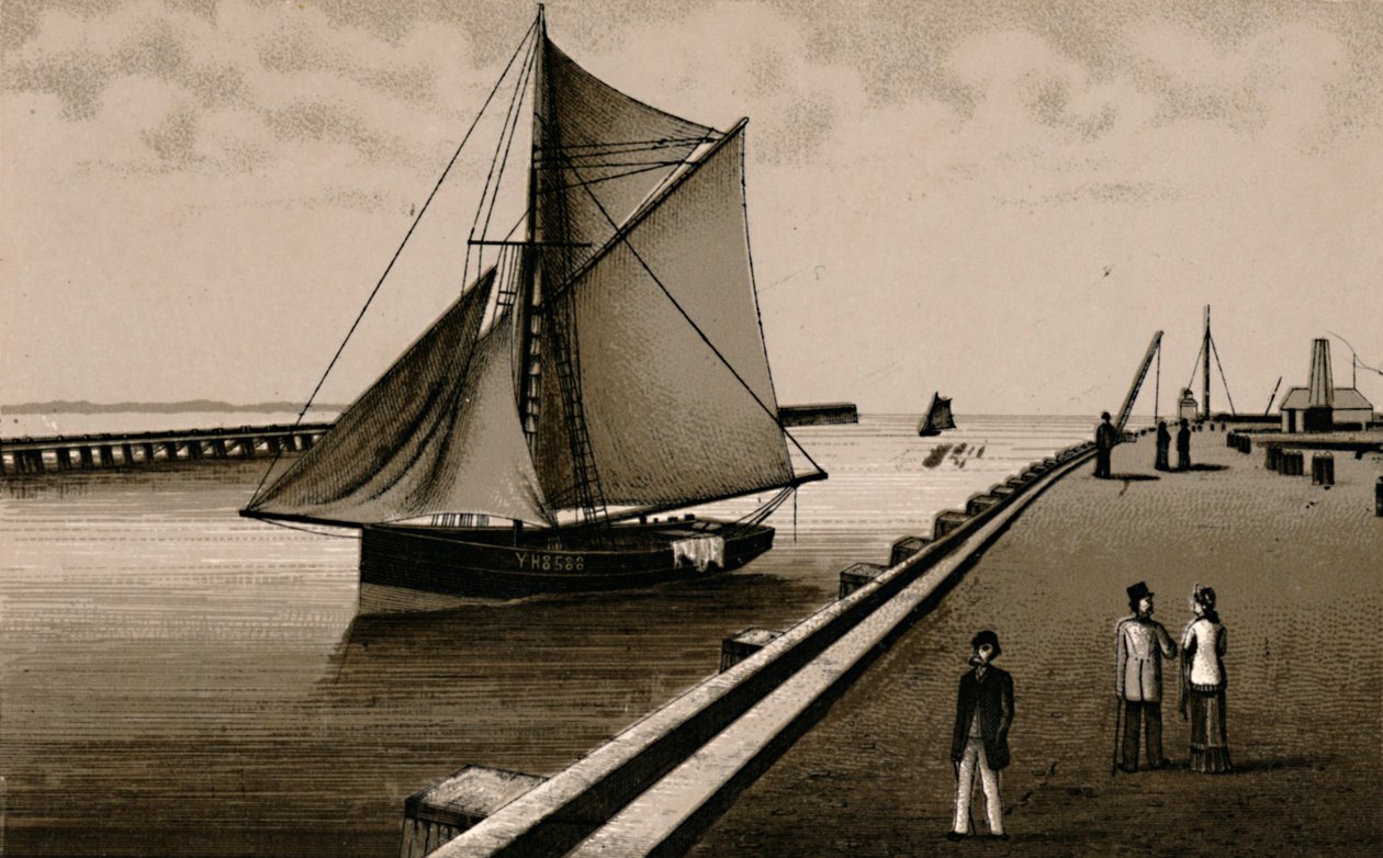 Gorleston Pier, um 1880 von Unbekannt
