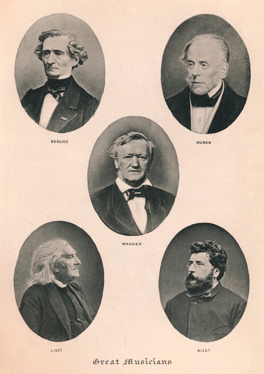 Große Musiker - Platte II., 1895 von Unbekannt