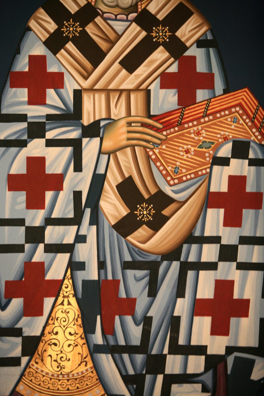 Griechisch-orthodoxe Ikone (Detail), Thessaloniki, Griechenland von Unbekannt