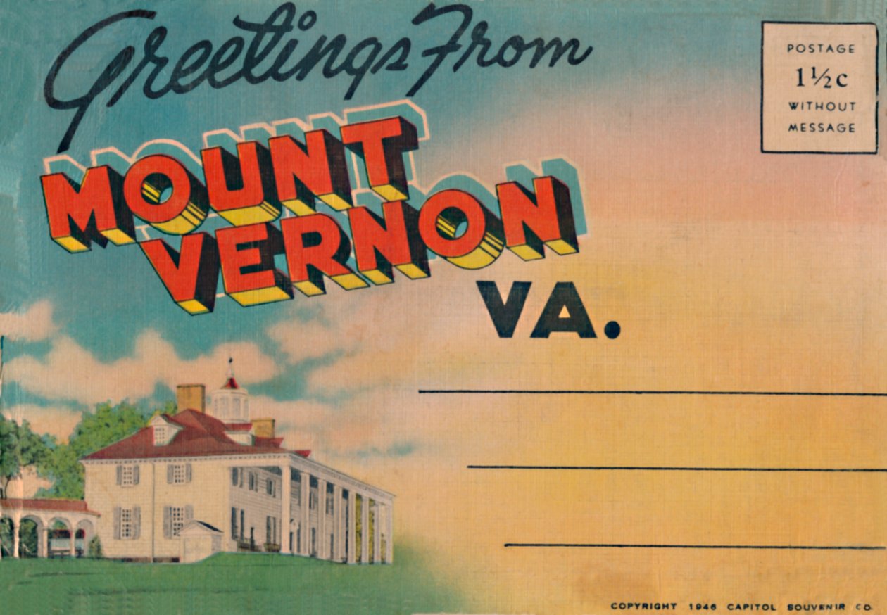 Grüße aus Mount Vernon V.A., 1946 von Unbekannt