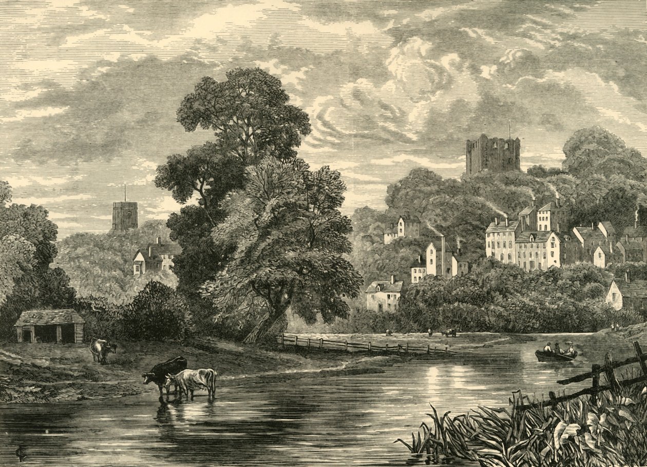 Guildford. Vom Fluss, 1898 von Unbekannt