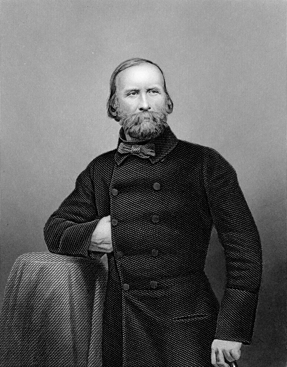 Giuseppe Garibaldi, italienischer Patriot, 1860 von Unbekannt