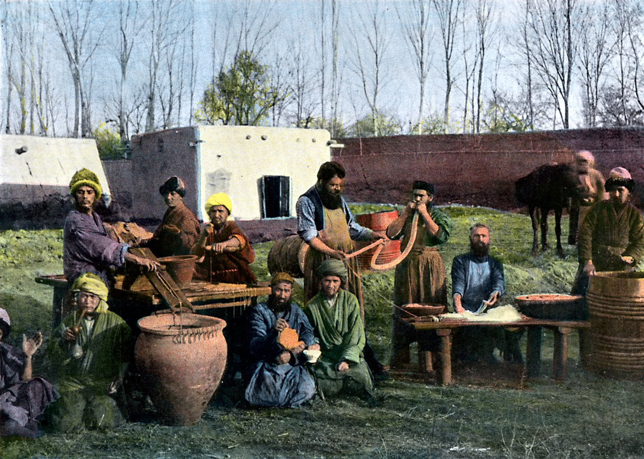 Darmverarbeitungswerke, Buchara, Usbekistan, ca. 1890 von Unbekannt