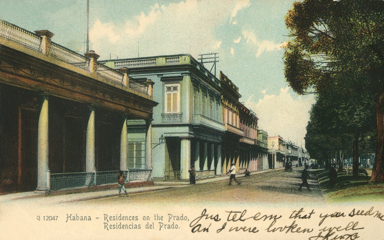 Habana - Residenzen am Prado, 1907 von Unbekannt