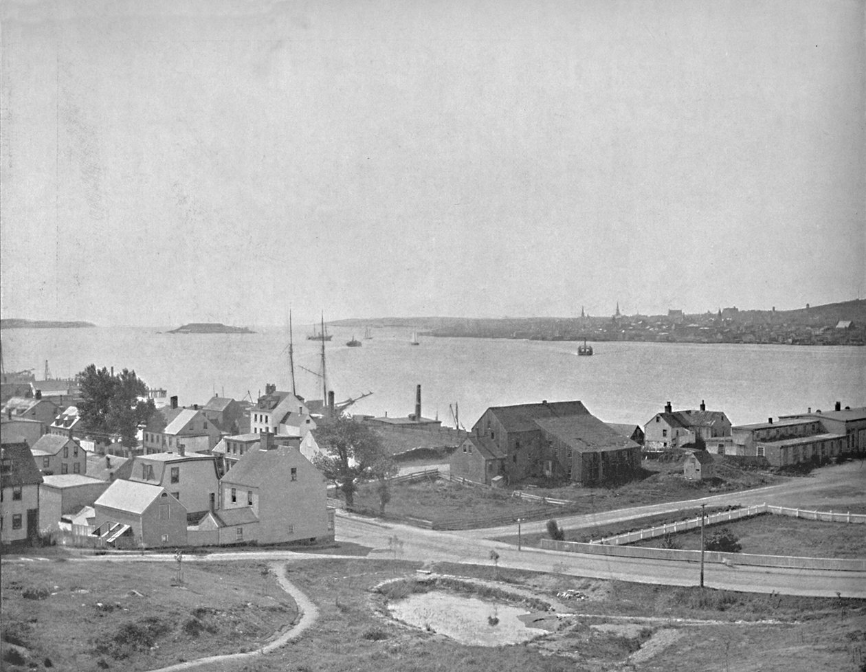 Halifax Hafen, Nova Scotia, nahe Dartmouth, um 1897 von Unbekannt