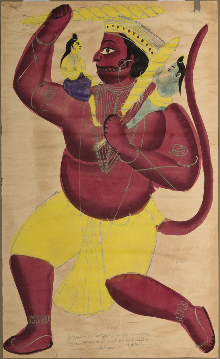 Hanuman, ca. 1880 von Unbekannt