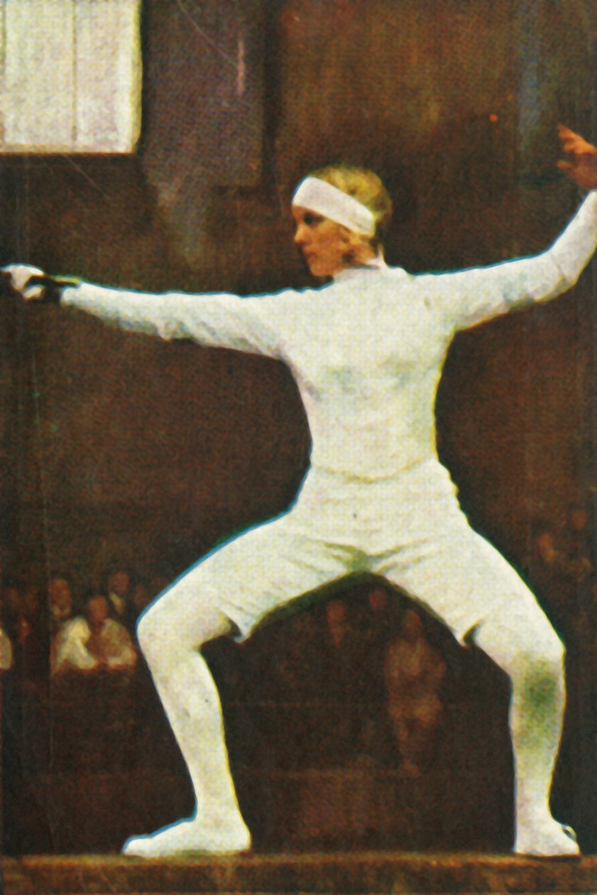 Helene Mayer, deutsche Weltmeisterin im Fechten, 1928 von Unbekannt