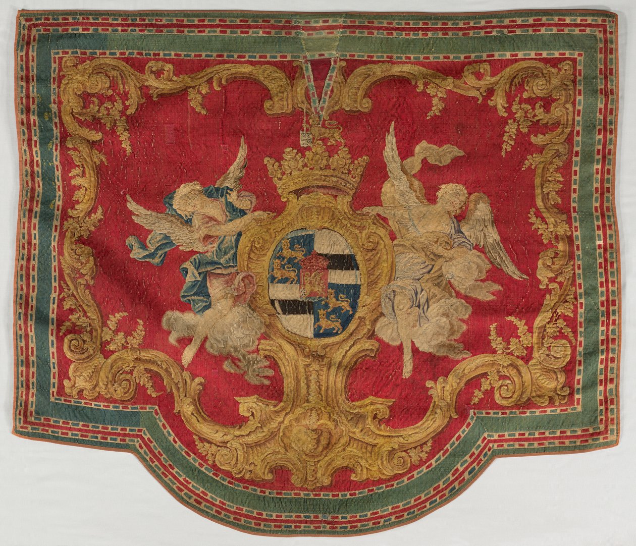 Heraldik-Wandteppich, 1700er Jahre von Unbekannt