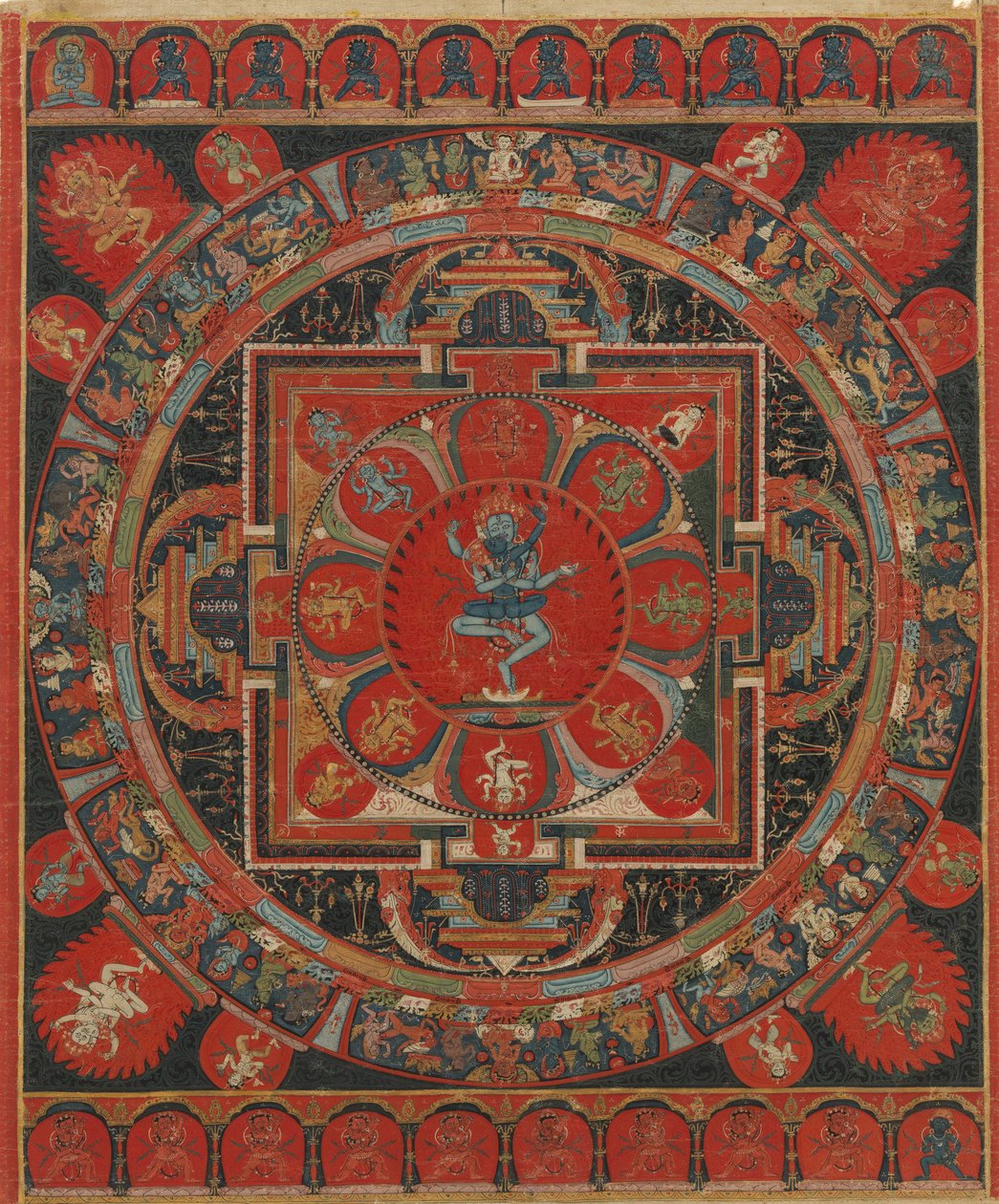 Hevajra Mandala, 15. Jahrhundert von Unbekannt