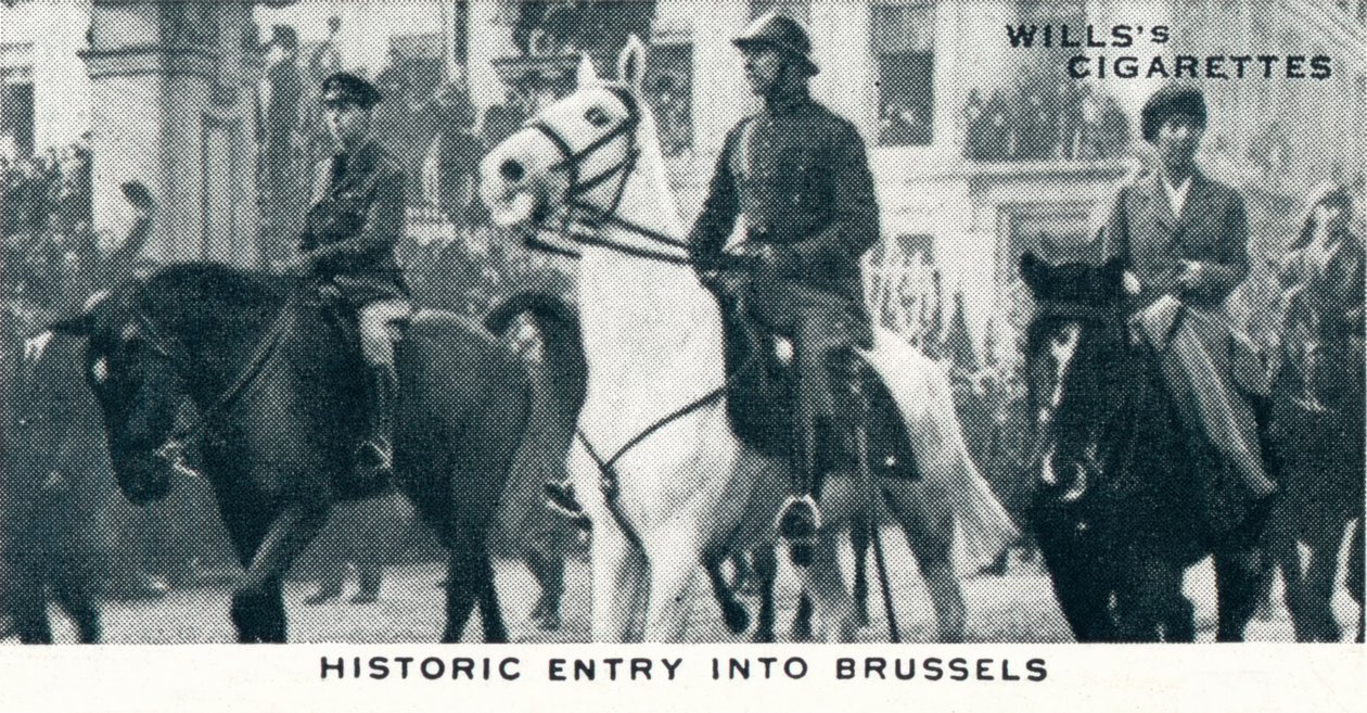 Historischer Einzug in Brüssel, 1918, 1937 von Unbekannt