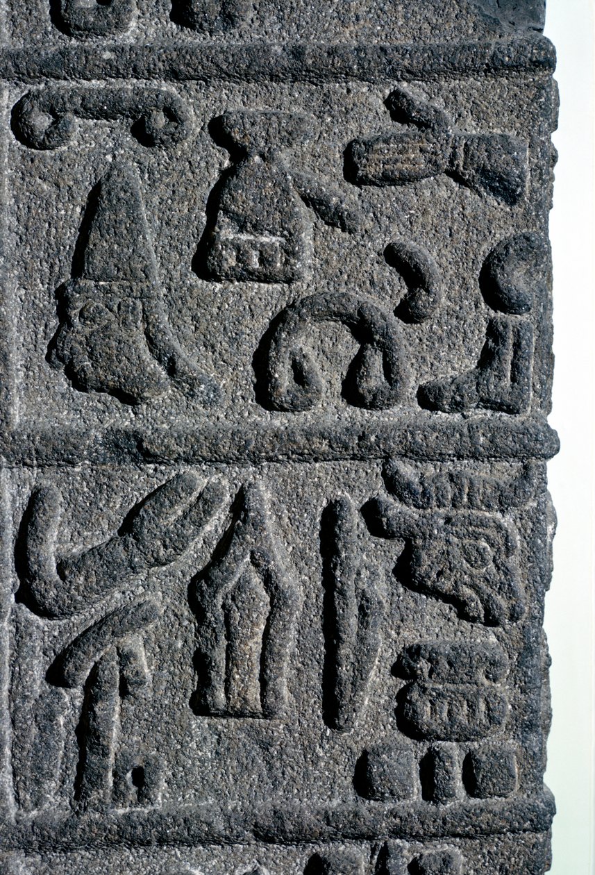 Hethitische Hieroglyphen, ca. 9. Jahrhundert v. Chr. von Unbekannt