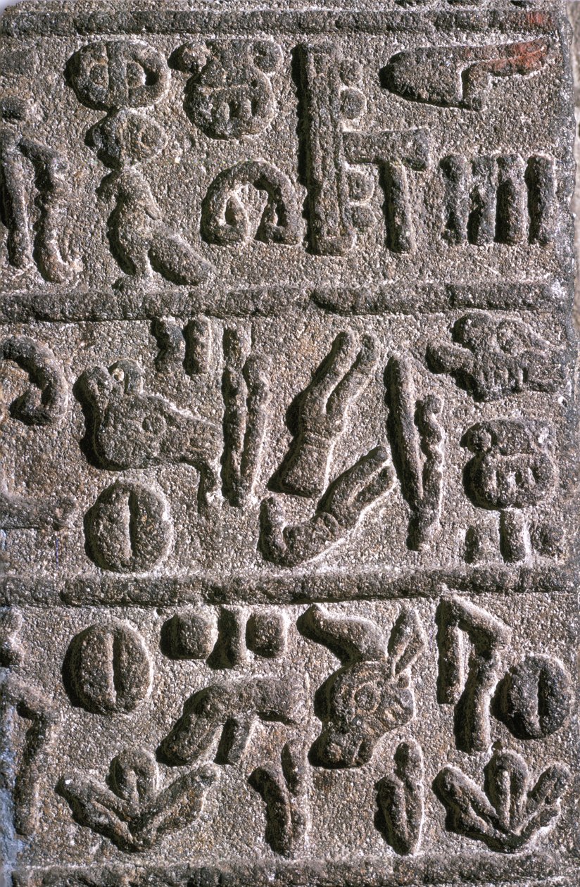 Hethitische Hieroglyphen, ca. 9. Jahrhundert v. Chr. von Unbekannt