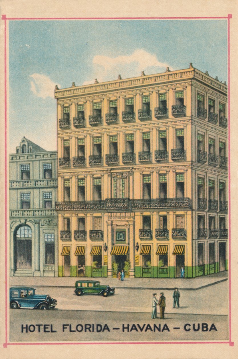 Hotel Florida - Havanna - Kuba, ca. 1910 von Unbekannt