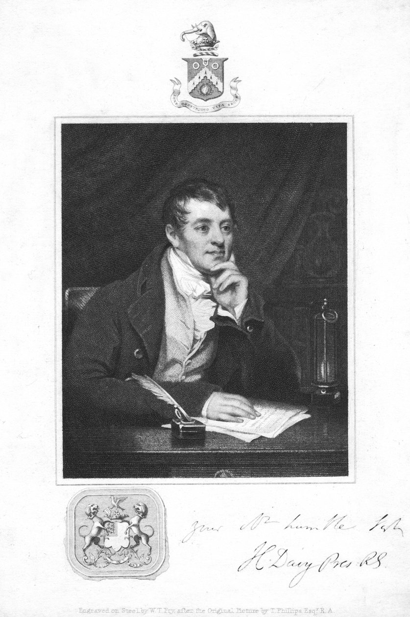 Humphry Davy, englischer Chemiker von Unbekannt