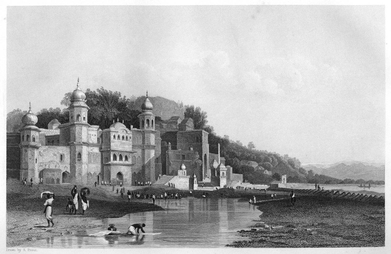 Hurdwar, ein Ort der hinduistischen Pilgerfahrt, Indien, ca. 1860 von Unbekannt