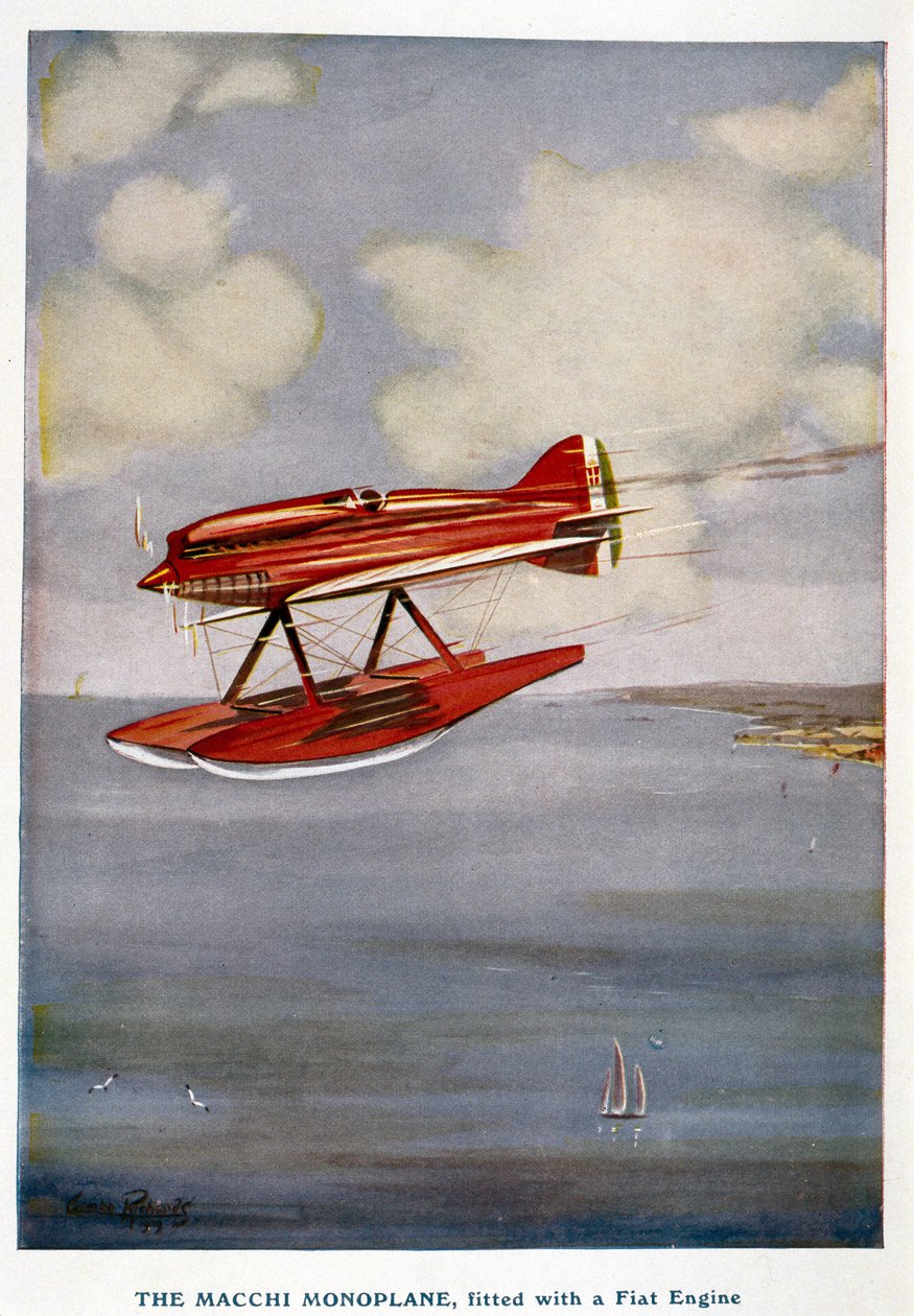 Hydroflugzeug Macchi-Eindecker, Schneider-Trophäe, September 1929 von Unbekannt