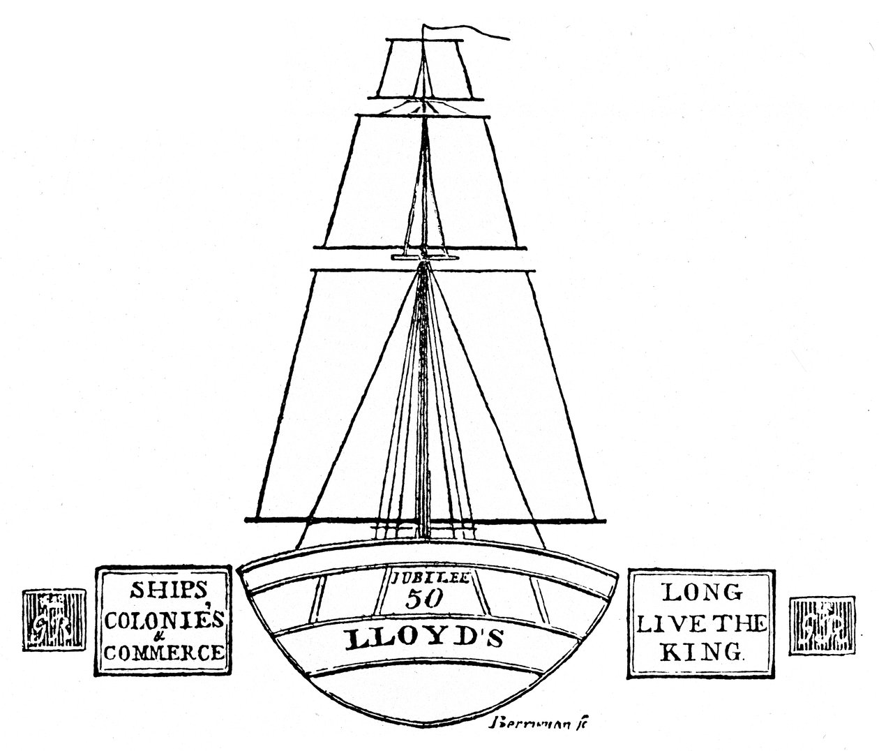 Beleuchtung bei Lloyds, 1809 von Unbekannt