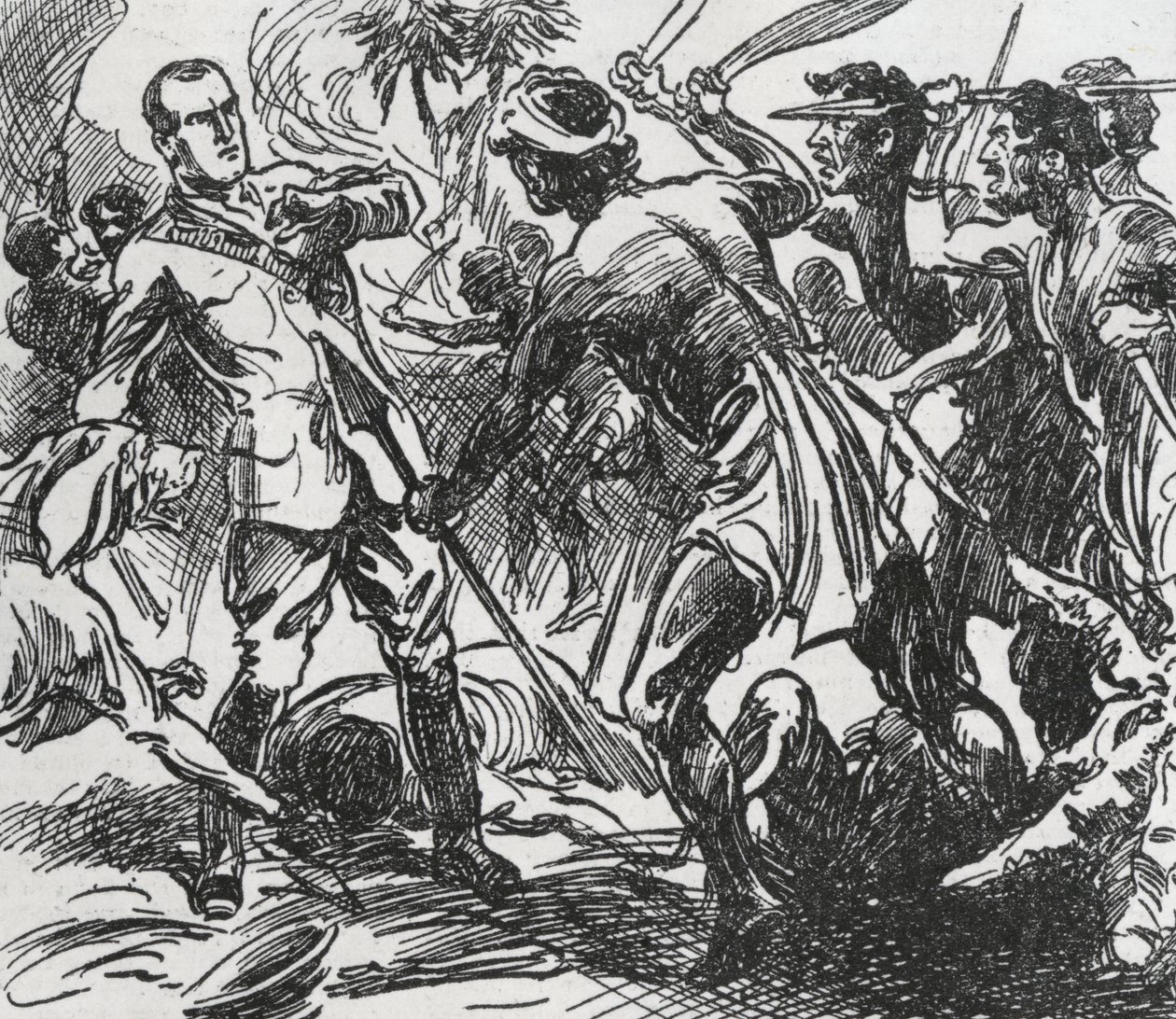 Illustration mit Sexton Blake in Penny Popular von Unbekannt