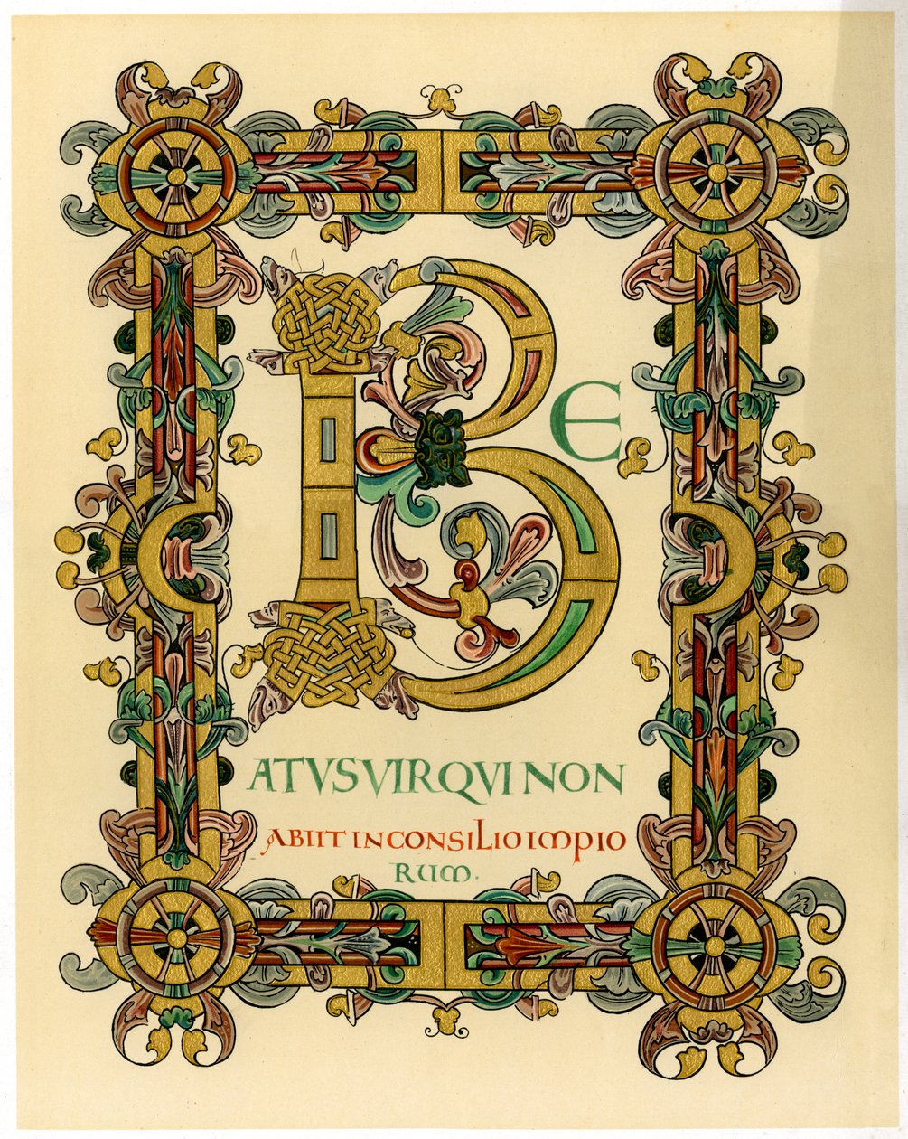 Initialbuchstabe B, 1012-1023 von Unbekannt