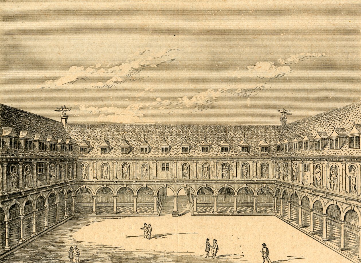 Innerer Hof der ersten Royal Exchange, 1897 von Unbekannt