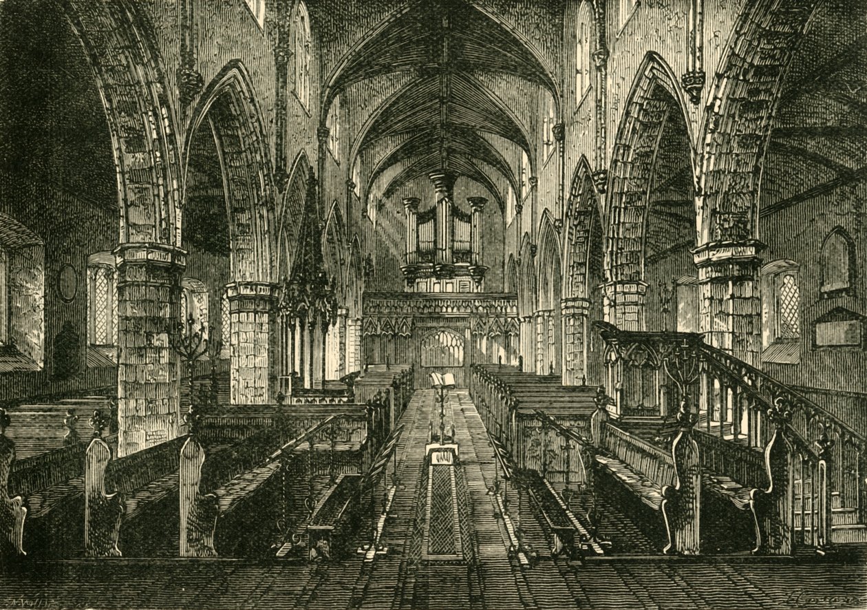 Innenraum der Londonderry-Kathedrale, 1898 von Unbekannt