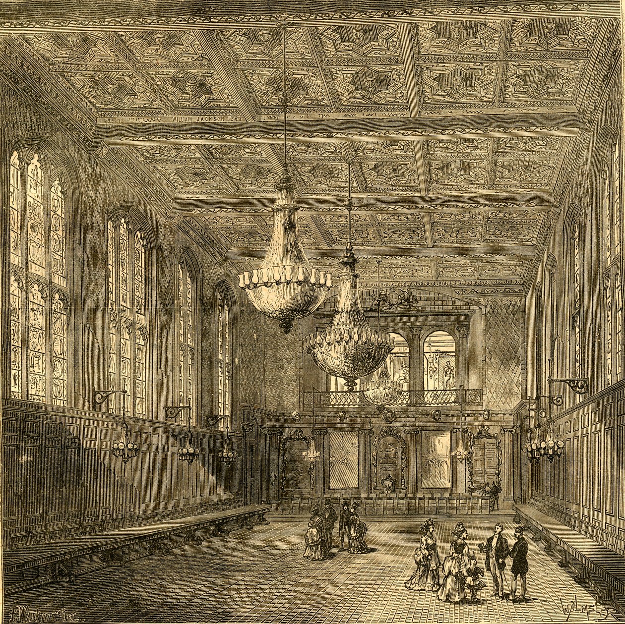 Innenraum der Merchant Taylors Hall, 1897 von Unbekannt