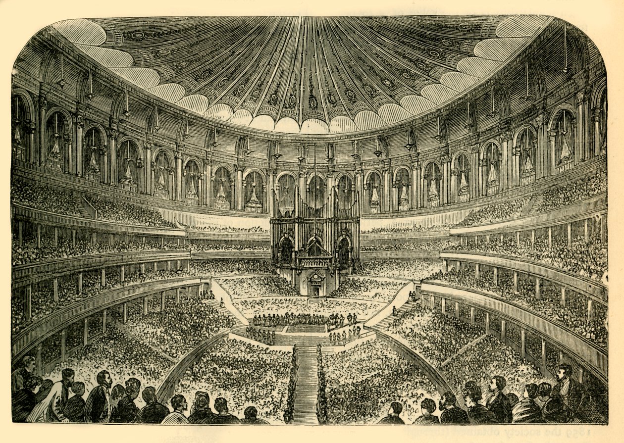 Innenraum der Albert Hall, ca. 1876 von Unbekannt