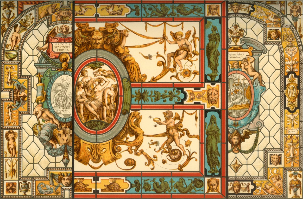 Italienische Renaissance-Buntglas von Unbekannt