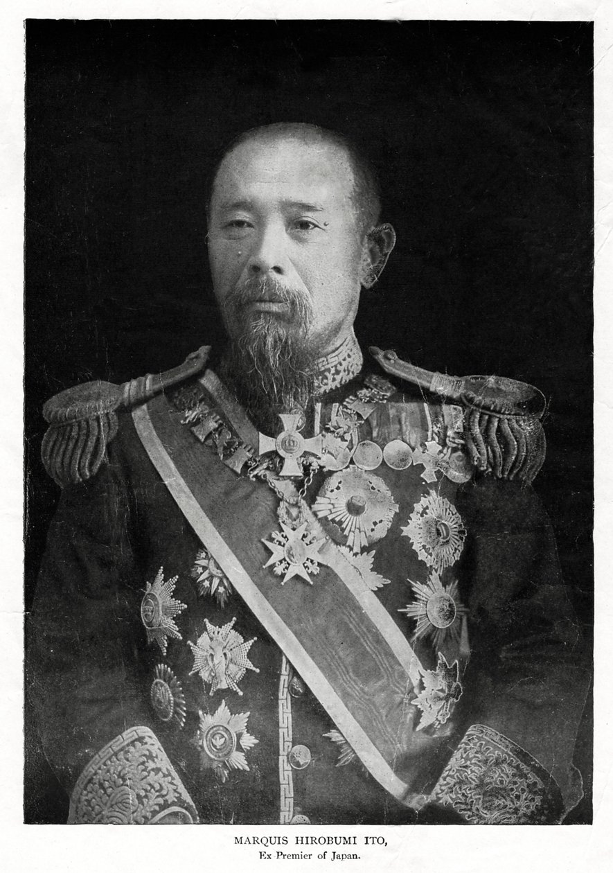 Ito Hirobumi, erster Premierminister von Japan, 1908 von Unbekannt