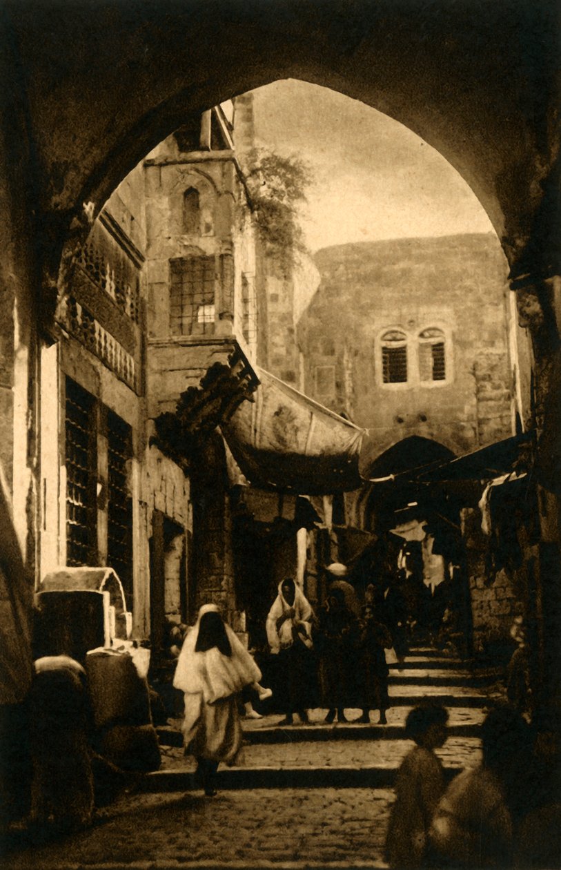 Jerusalem - Davidstraße, um 1918-1939 von Unbekannt
