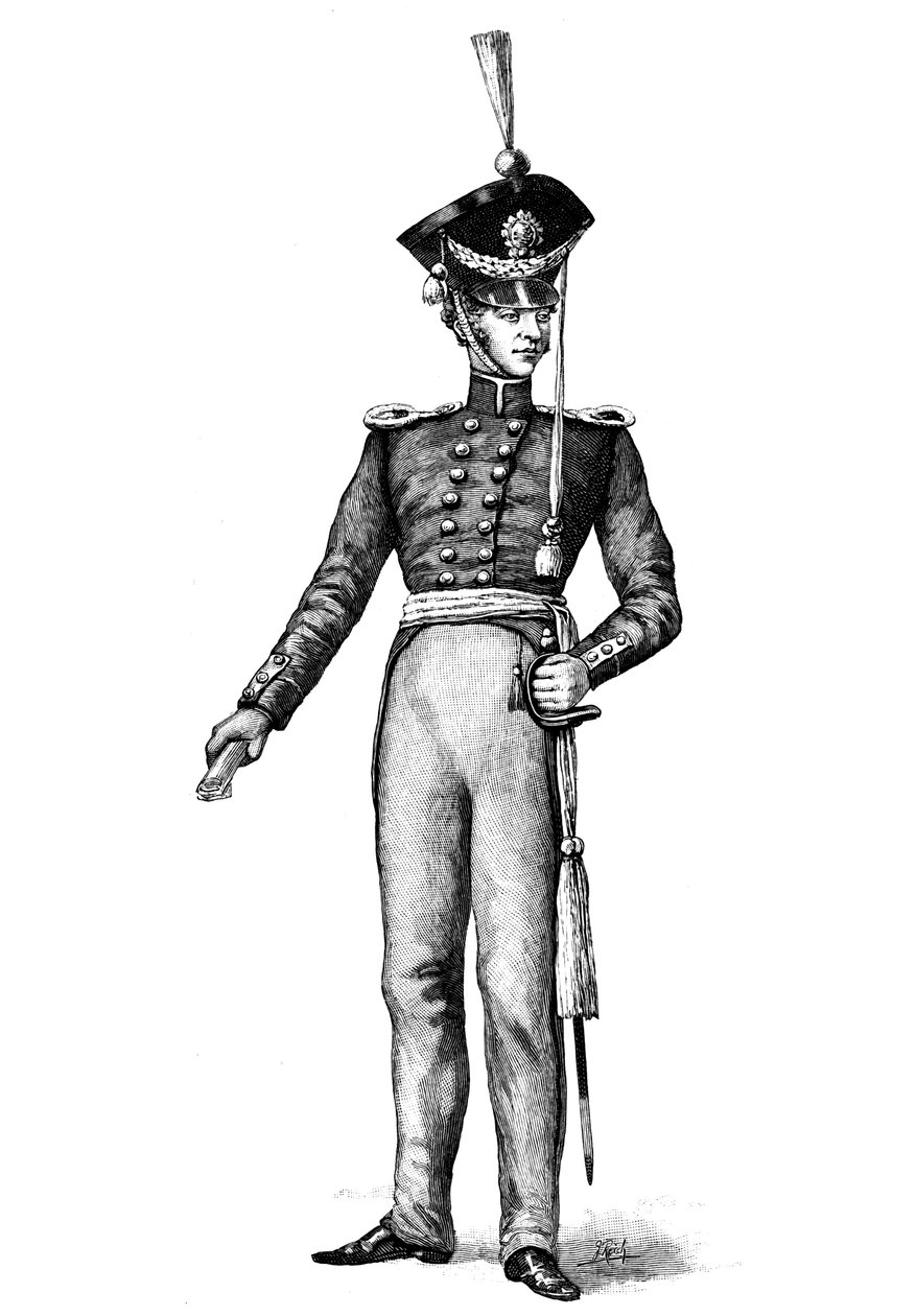 John Ericsson, Ingenieur, abgebildet in der schwedischen Armee von Unbekannt