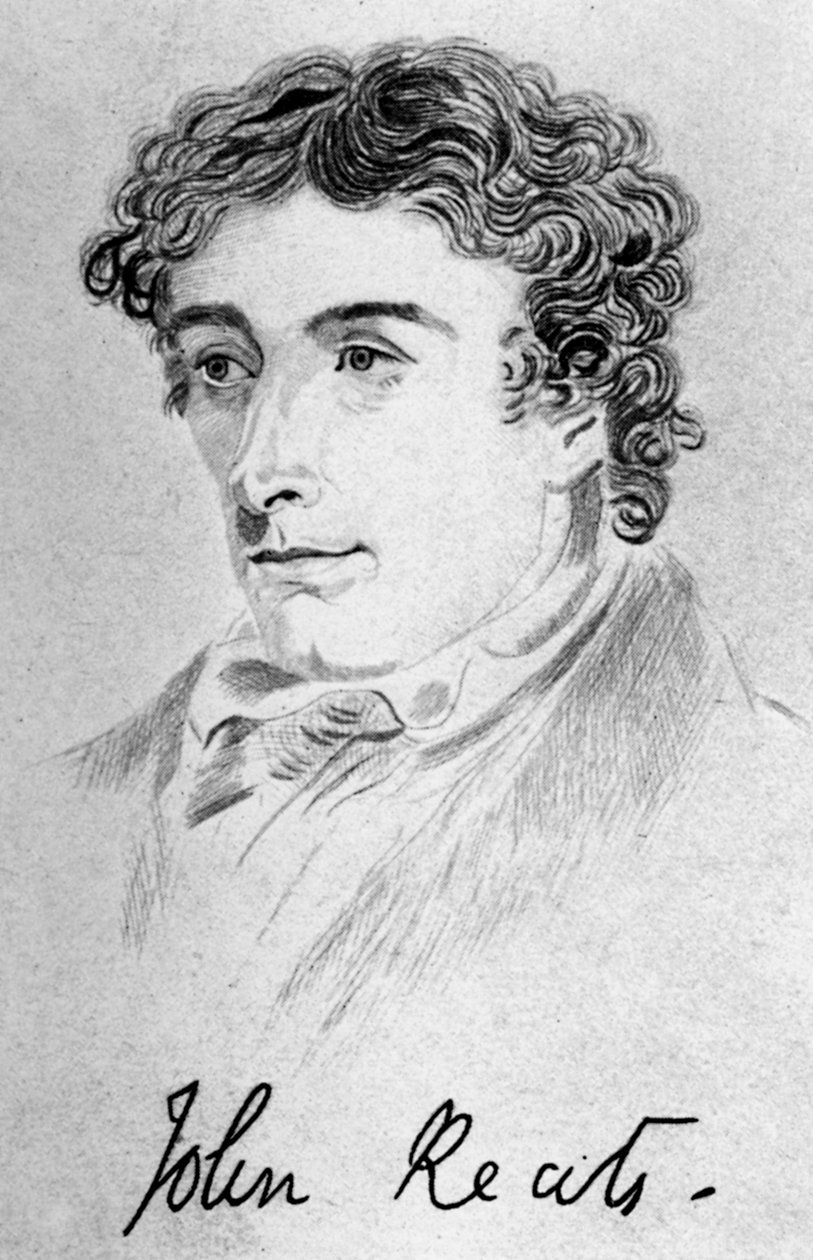 John Keats, englischer Dichter, 1912 von Unbekannt