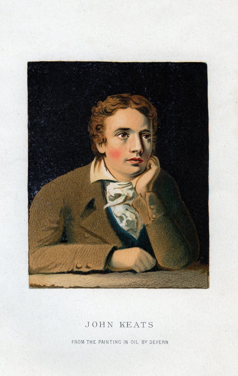 John Keats, englischer Dichter, 19. Jahrhundert von Unbekannt