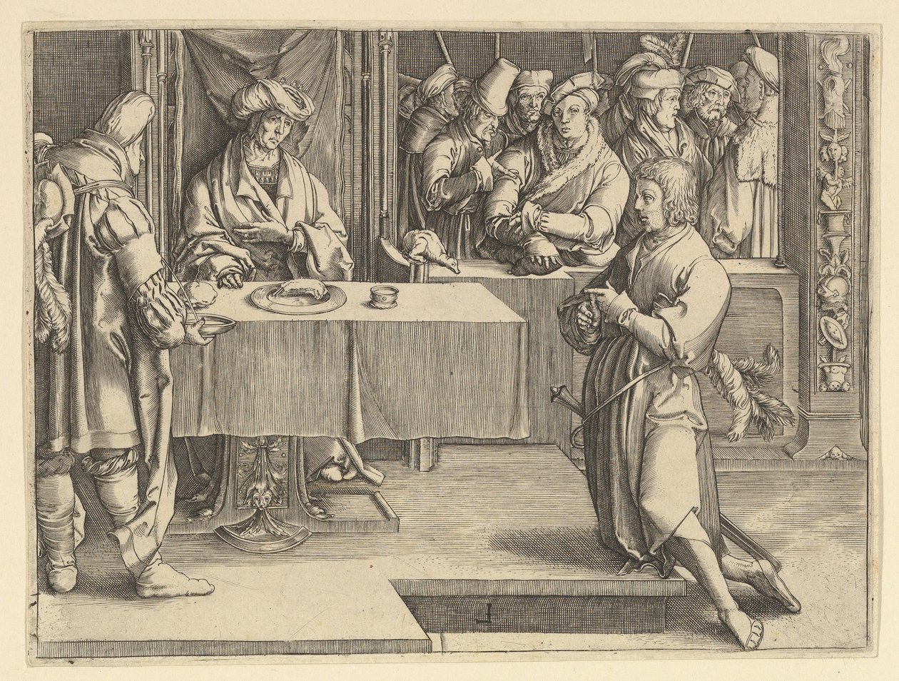 Joseph deutet die Träume des Pharao (Kopie) von Unbekannt