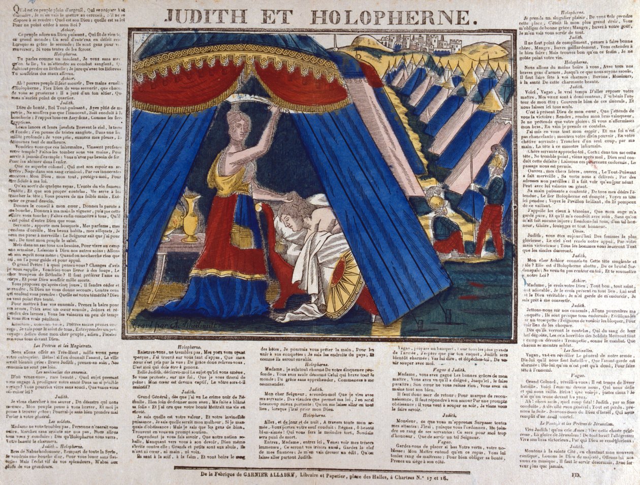 Judith tötet den assyrischen General Holofernes, 19. Jahrhundert von Unbekannt