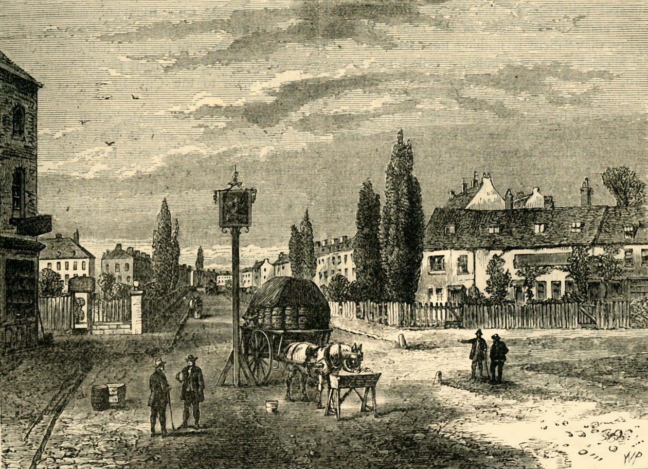 Kennington, vom Grünen, 1780, ca. 1878 von Unbekannt