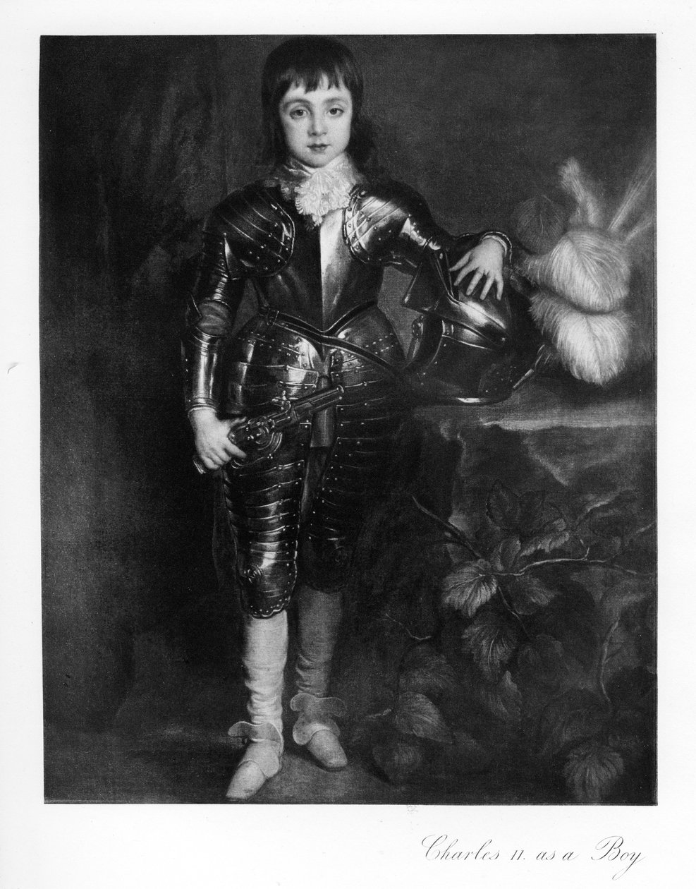 König Karl II. als Junge, 1907 von Unbekannt