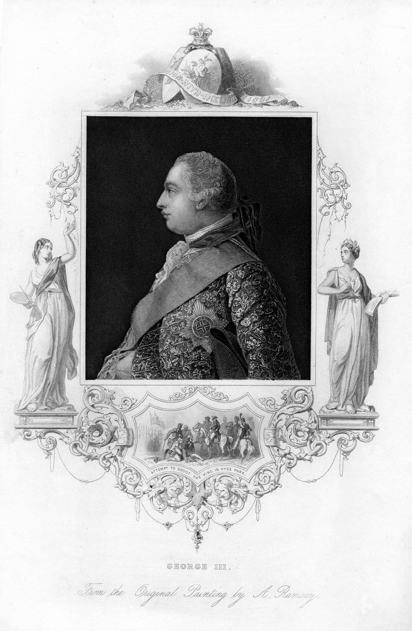 König George III. von Großbritannien, ca. 1850 von Unbekannt